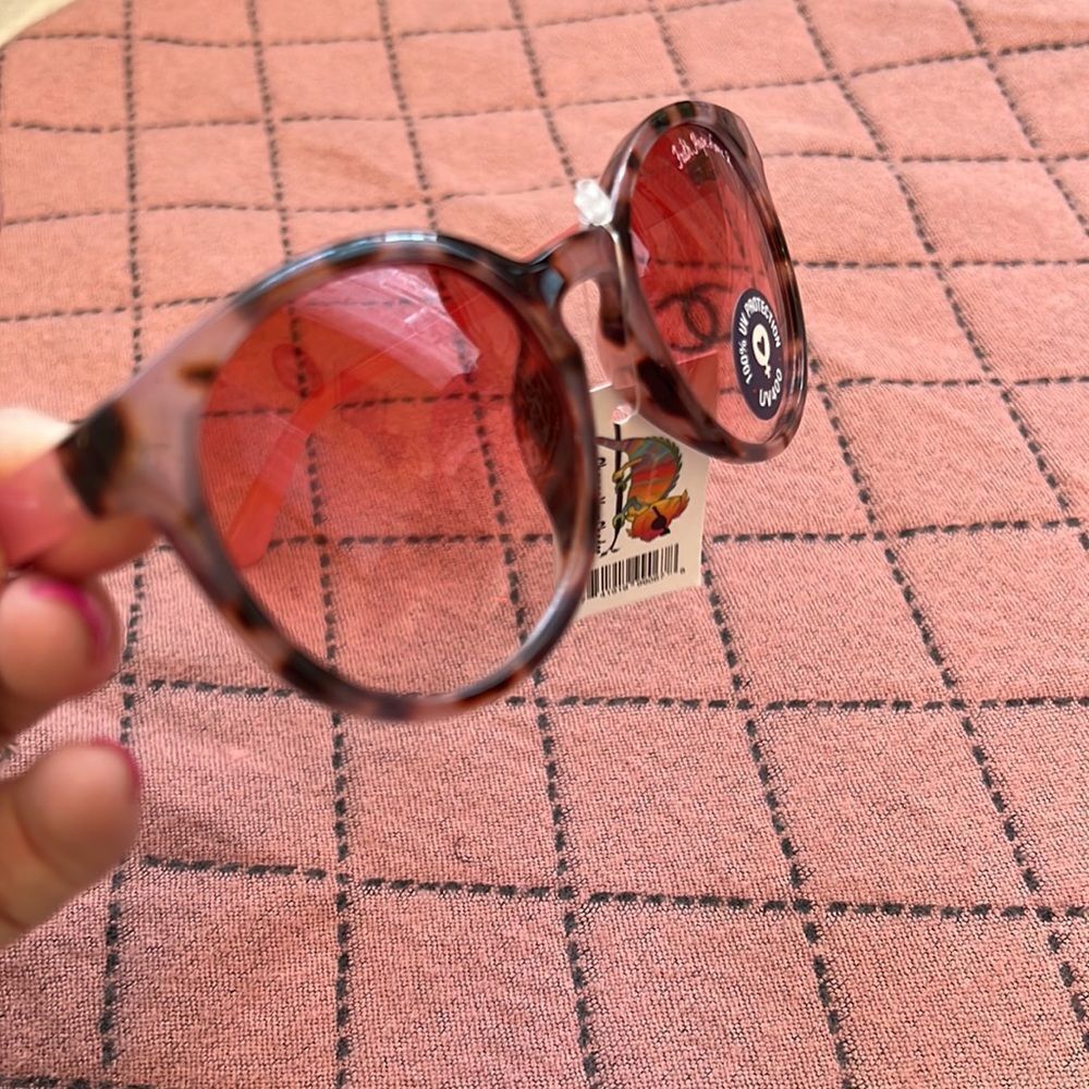 NEW! Pink Rose Colored Sunglasses Tortoise - Picture 2 of 5